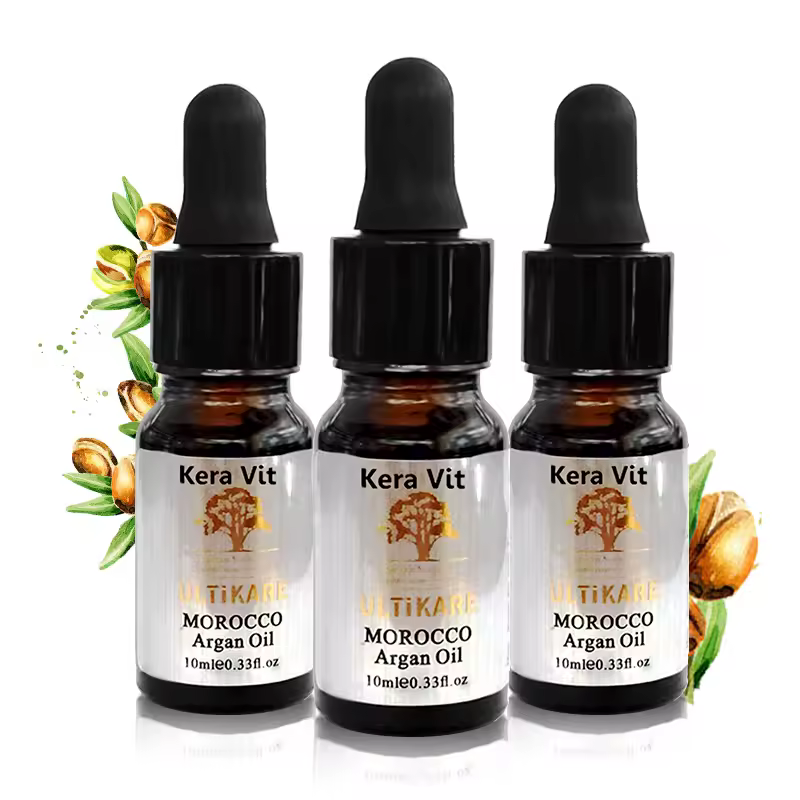 Huile d'argan marocaine pour le soin des cheveux et du cuir chevelu, traitement pour tous les types de cheveux, 3 pièces x 10ml, offre spéciale